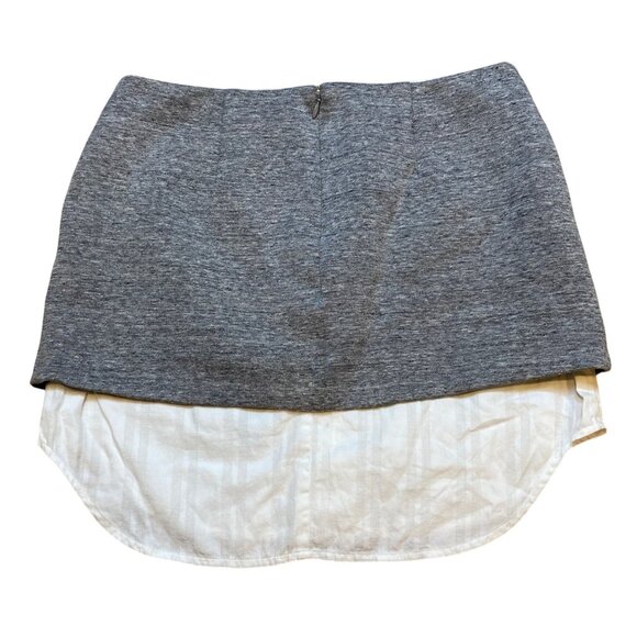 Intermix Gray Mini Skirt Size P - Picture 2 of 7